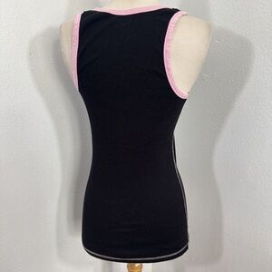 Elegant Black and Pink Women's Tank Top